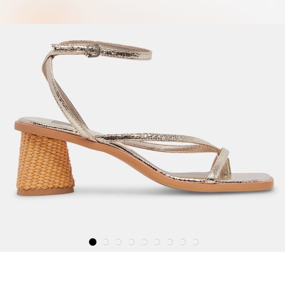 Dolce Vita Banita Heeled Sandal in Gold